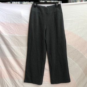 Gray soft pants. Some stretch. ModCloth zipper back. Med. wide leg. Work casual